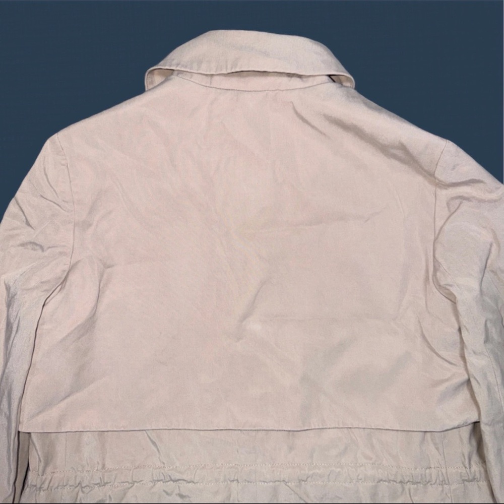 Club Monaco Womens Pale Pink Beige Long Sleeve Trench Coat XS - Picture 12 of 16